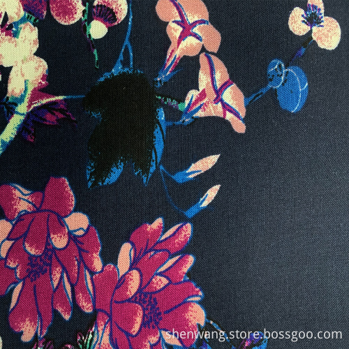 Factory Wholesale Rayon Print Textile Women Fabrics